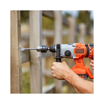 Preview: Black&Decker Akku-Kombihammer SDS-pl.18V.2x2.5Ah BCD900E2K