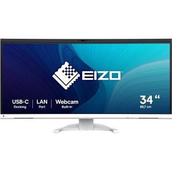EIZO 86.7cm (34.1) EV3450XC-WT 21:9 4K 2xHDMI+DP+USB-C Curv