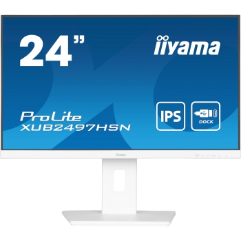 Preview: IIYAMA 60.5cm (23.8) XUB2497HSN-W2 16:9 HDMI+DP+USB-C Lift