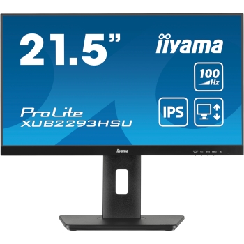 Preview: IIYAMA 54.5cm (21.5) XUB2293HSU-B7 16:9 HDMI+DP+2xUSB