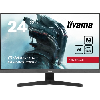 Preview: IIYAMA 60.5cm (24) GC2480HSU-B1 16:9 2xHDMI+DP+USB Curv.