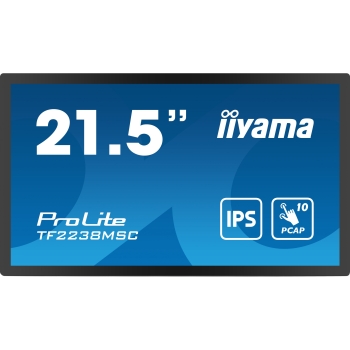 Preview: IIYAMA 54.5cm (21.5) TF2238MSC-B1 16:9 M-Touch HDMI+DP+USB retail