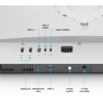 Preview: BenQ 80.0cm MA320U 16:9 DP/USB-C/HDMI silv. lift/piv UHD