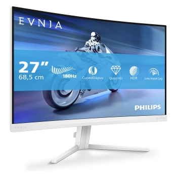 Preview: Philips 68.5cm (27.0) 27M2C5501 16:09 2xHDMI+DP Curved wh.