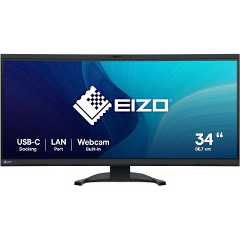 EIZO 86.7cm (34.1) EV3450XC-BK 21:9 4K 2xHDMI+DP+USB-C Curv