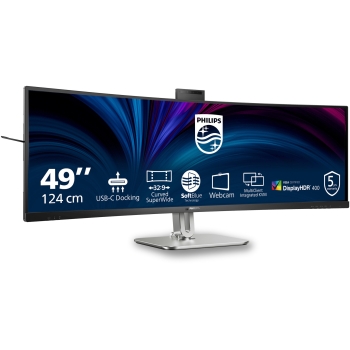 Preview: Philips 124.0cm(48.8) 49B2U6900CH 32:9 HDMI+DP+USB-C Curv. retail