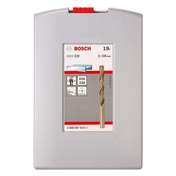 Preview: Bosch HSS-Spiralbohrer-Set Cobalt 19 tlg.