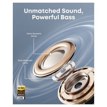 Preview: ANKER Soundcore AeroClip black offener Clip-On Earbud