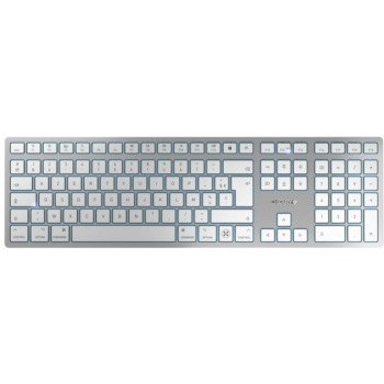 Cherry TAS KW 9100 Slim FOR MAC Wireless FR-Layout silver/w