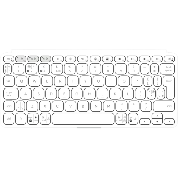 Preview: Logitech Keys-To-Go 2 - Pale Grey - INTNL-948 (US)