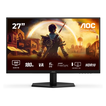 68.6 cm/27 (2560×1440) AOC 27G42XNE 16:9 QHD Fast VA 0.5 ms 180 Hz HDMI DisplayPort VESA Black