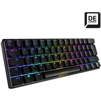 Preview: Sharkoon Gaming Tastatur Skiller SGK50S4 schwarz-braun DE