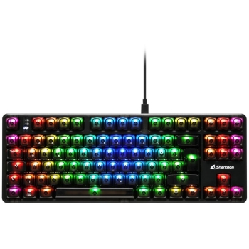 Sharkoon Gaming Tastatur Crystal Shark schwarz DE