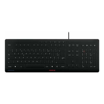 CHERRY STREAM PROTECT KEYBOARD Corded FR-Layout schwarz