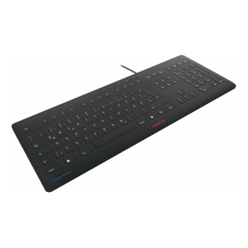 Preview: CHERRY STREAM PROTECT KEYBOARD Corded FR-Layout schwarz