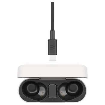 Preview: Epos Adapt E1 weiss Bluetooth TWS Earbuds Multi-Connect IPX5 Hybrid ANC Ladecase USB-C Dongle OhrAdapter Teams und iPhone Zertif.