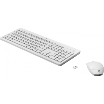 HP Tastatur+Maus 230 Kabellos Weiß Deutsch