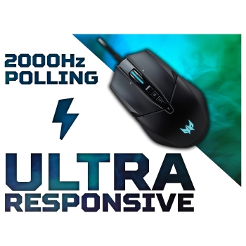 Preview: Acer Gaming Maus Predator CESTUS 335 19.000DPI 10 prog.Tast