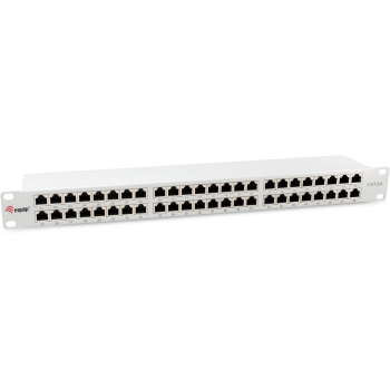 Equip Patchpanel 48x RJ45 Cat6A 19 FTP 1HE Premium hellgrau