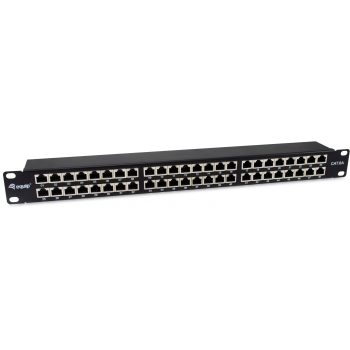 Equip Patchpanel 48x RJ45 Cat6A 19 FTP 1HE Premium schwarz