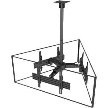 Preview: Equip Deckenhalterung 32-65/3TFT je 30kg 2Gelenke neig. sw lite Retail