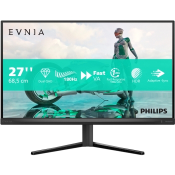 68.5cm/27 (2560×1440) Philips 27M2N3500NL/00 16:9 FastVA 1ms 180Hz HDMI ×2 DisplayPort ×1 HDR10 Black