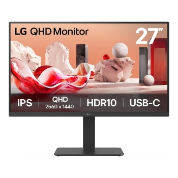68.6cm/27 (2560x1440) LG 27BA65QB-B 16:9 IPS 5ms 100Hz HDMI DisplayPort USB-C USB VESA Speaker Black