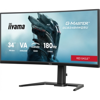 Preview: TFT 34.0/86.4cm Iiyama G-Master GCB3484WQSU Red Eagle 21:9 curved