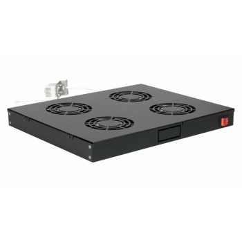 Equip Lüftermodul 19 für Serverschränke. 4xLüfter RAL9005