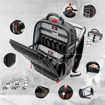 KNIPEX Werkzeugrucksack Modul X18 Sanitaer