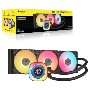 Preview: K CORSAIR WAK iCUE LINK TITAN 360 RX LCD AIO 360mm