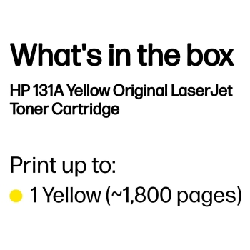 Preview: HP 131A original Toner cartridge CF212A yellow standard capacity 1.800 pages 1-pack