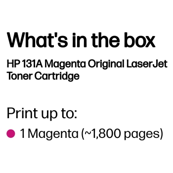 Preview: HP 131A original Toner cartridge CF213A magenta standard capacity 1.800 pages