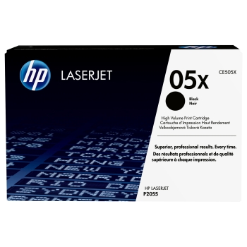 HP original LaserJet Toner cartridge CE505X black high capacity 6.500 pages 1-pack Smart Printing Technology