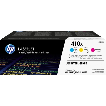 HP 410X original LaserJet Toner cartridge CF325XM Cyaan Magenta Yellow High Yield 3-pack