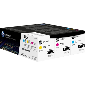 Preview: HP 410X original LaserJet Toner cartridge CF325XM Cyaan Magenta Yellow High Yield 3-pack
