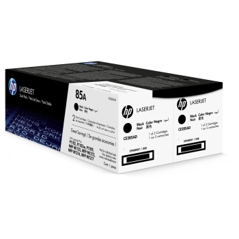 Preview: HP 85A original LaserJet Toner cartridge CE285AD black standard capacity 1.600 pages 2-pack