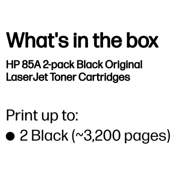 Preview: HP 85A original LaserJet Toner cartridge CE285AD black standard capacity 1.600 pages 2-pack