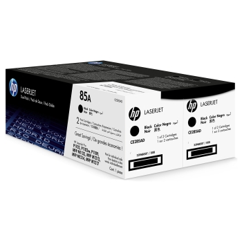 Preview: HP 85A original LaserJet Toner cartridge CE285AD black standard capacity 1.600 pages 2-pack