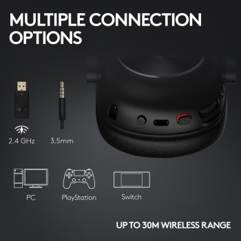 Preview: LOGITECH PRO X 2 LIGHTSPEED Wireless Gaming Headset - WHITE - EMEA28-935