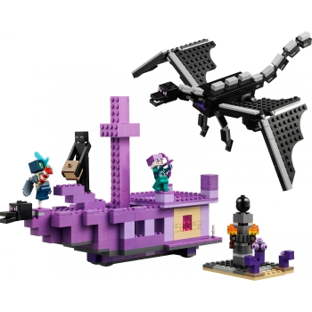 Preview: LEGO 21264 Minecraft Der Enderdrache und das Endschiff