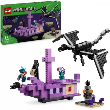 Preview: LEGO 21264 Minecraft Der Enderdrache und das Endschiff