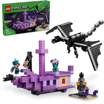 Preview: LEGO 21264 Minecraft Der Enderdrache und das Endschiff