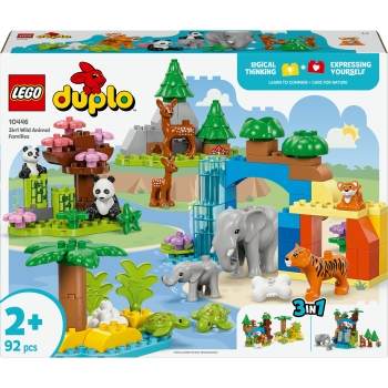 LEGO 10446 DUPLO Town Wildtier-Familien 3-in-1-Set