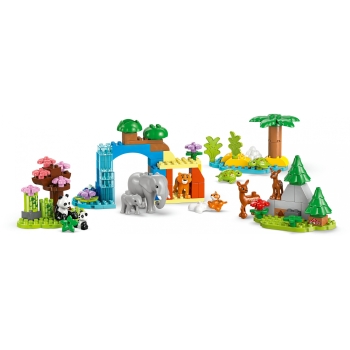 Preview: LEGO 10446 DUPLO Town Wildtier-Familien 3-in-1-Set