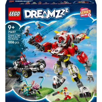 LEGO 71497 DREAMZzz Coopers Tiger-Mech und Zero's Hot Rod Auto