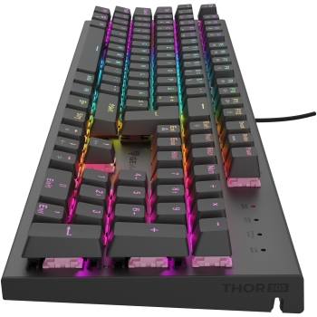 Preview: Genesis Gaming Tastatur THOR 303 silent kabelgeb. (DE)