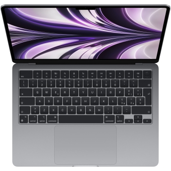 Preview: MacBook Air Z15S 34.46cm 13.6Zoll Apple M2 8C CPU/10C GPU/16C N.E. 24GB 256GB SSD 30W USB-C DE - Grau