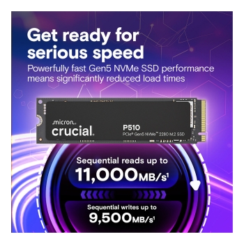 Preview: M.2 1TB Crucial P510 Gen5 2280 NVMe PCIe 5.0 x 4