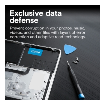 Preview: 2.5 4TB Crucial (6.3cm) BX500 SATAIII 3D 7mm intern retail